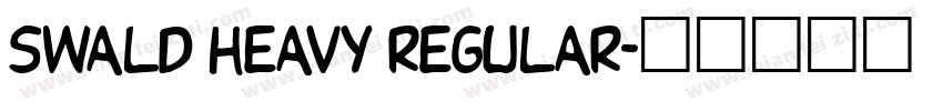 swald Heavy Regular字体转换